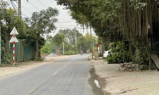 Tỉnh lộ 429 qua địa bàn huyện Phú Xuyên (Hà Nội) sắp được nâng cấp, mở rộng. Ảnh: Công Tâm