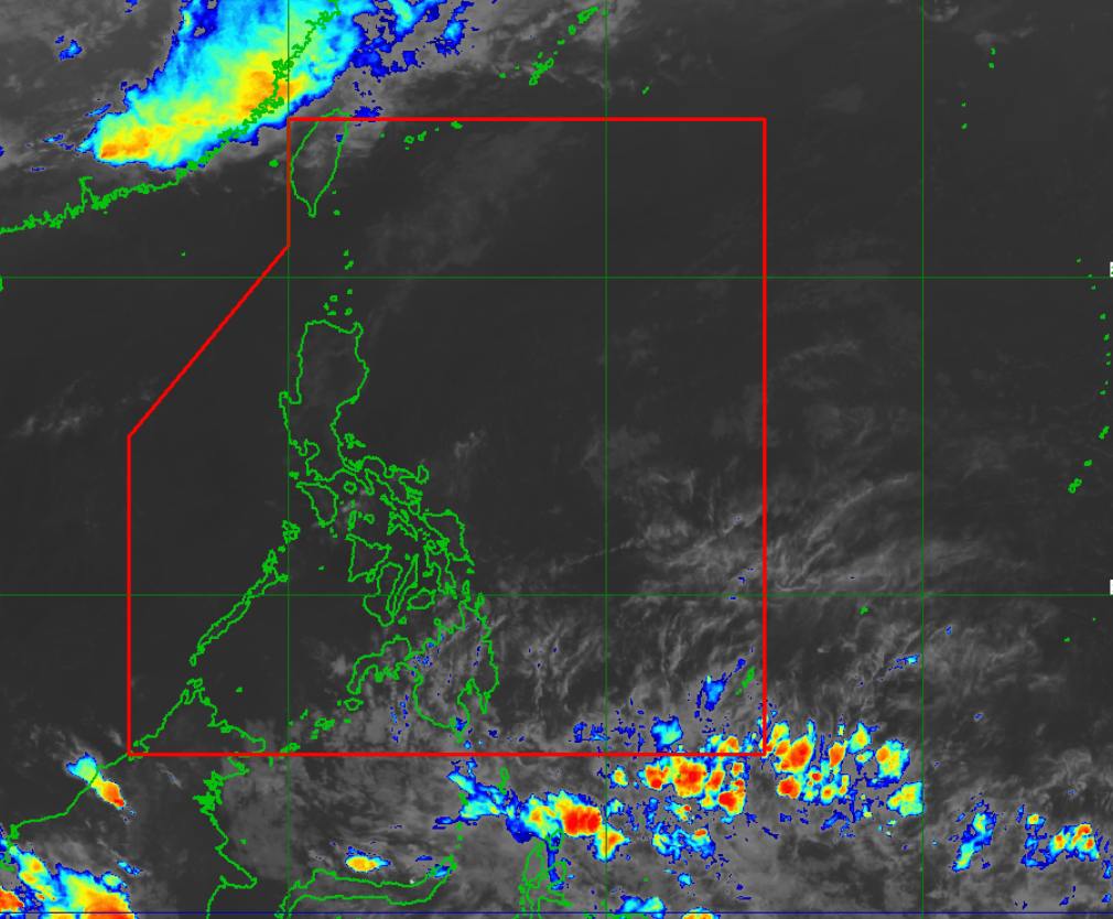 Áp thấp xuất hiện gần Philippines ngày 6.4.2024. Ảnh: PASAGA