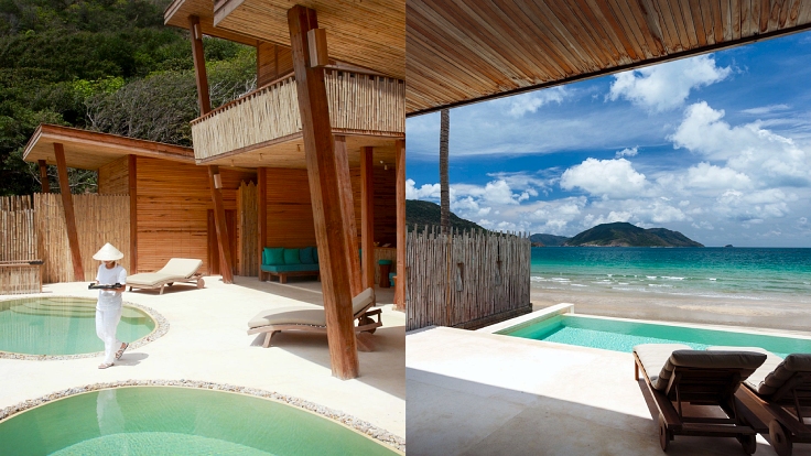 Six Senses Con Dao is an ideal accommodation for tourists coming to Ba Ria - Vung Tau. This place is famous for its luxurious and comfortable style but is no less environmentally friendly. All furniture such as beds, tables and chairs... are made from sustainable construction materials such as wood and bamboo. Overall, visitors will feel the rustic, natural, peaceful and relaxing beauty. Image: