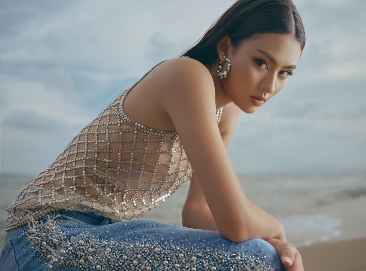 Hoa hậu Bùi Xuân Hạnh quyến rũ trong bộ ảnh mới. Ảnh: Lê Thanh Hòa.