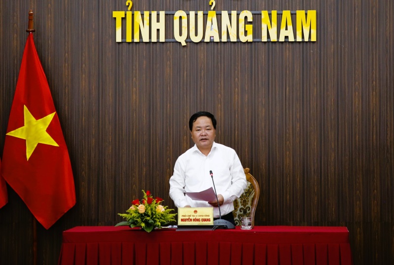 Ông Nguyễn Hồng Quang (nguyên Phó Chủ tịch UBND tỉnh Quảng Nam) có đơn từ chức sau khi bị kỷ luật cảnh cáo. Ảnh: Hoàng Bin