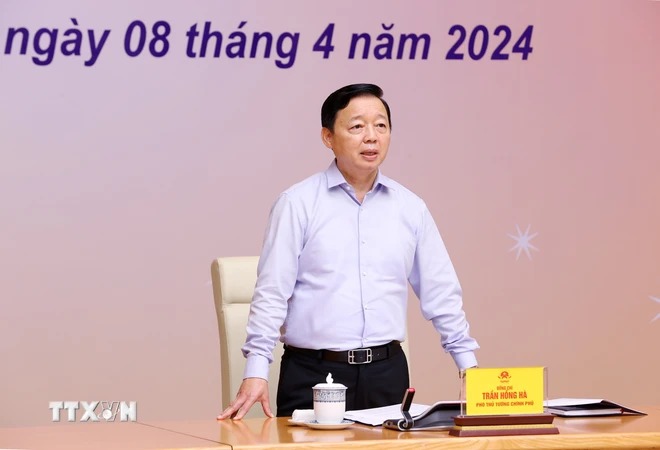 Phó Thủ tướng Chính phủ Trần Hồng Hà phát biểu chỉ đạo. Ảnh: Văn Điệp/TTXVN