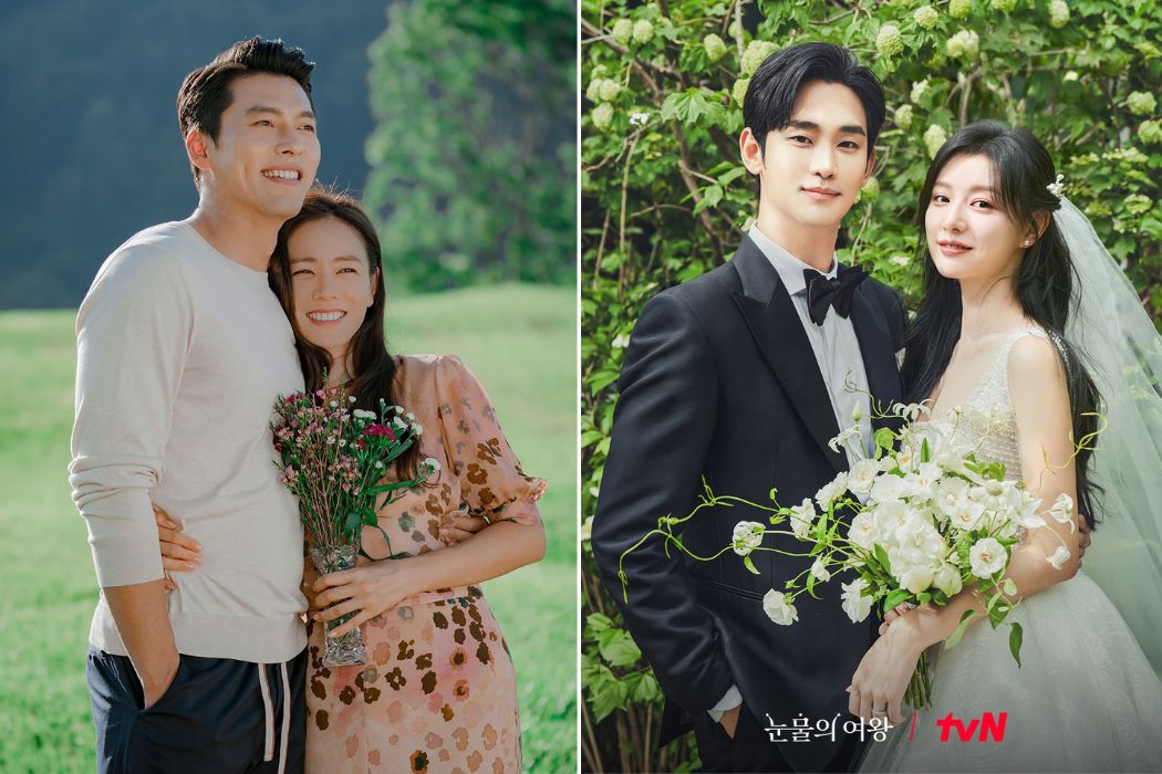 "Hạ cánh nơi anh" và "Nữ hoàng nước mắt" hiện là 2 phim có rating cao nhất đài tvN. Ảnh: Nhà sản xuất