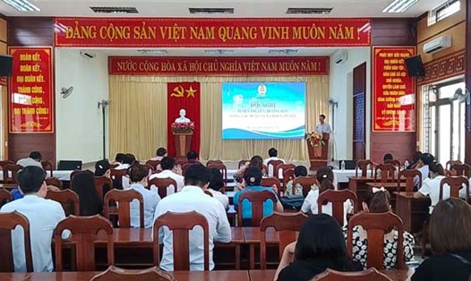 LĐLĐ huyện Hòa Vang, TP Đà Nẵng tập huấn nghiệp vụ dư luận xã hội cho đội ngũ cán bộ Công đoàn. Ảnh: Trà Vân