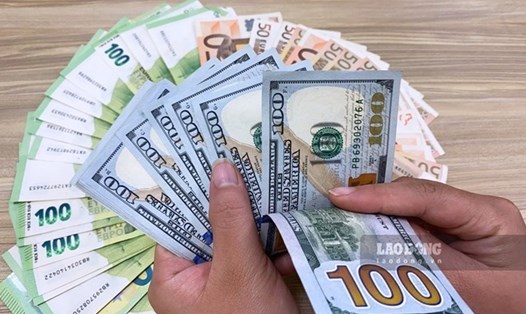 Tỷ giá trung tâm USD/VND được Ngân hàng Nhà nước niêm yết ở mức 24.038 đồng. Ảnh: Trà My