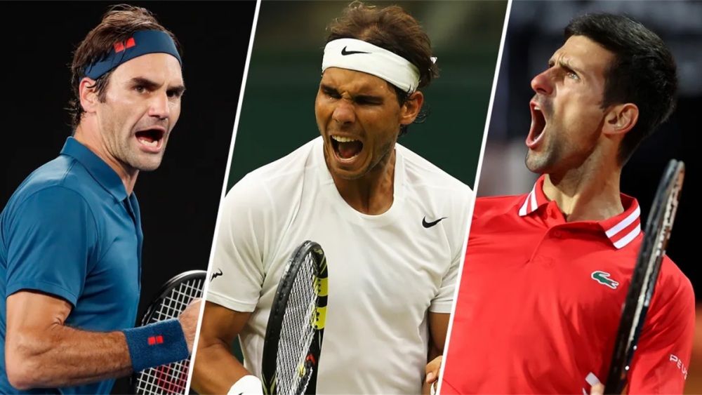 Roger Federer, Rafael Nadal, Novak Djokovic trong Top 3 những tay vợt lớn tuổi nhất đứng đầu ATP Ranking. Ảnh: Eurosport