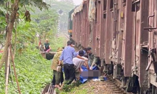 Hiện trường vụ tai nạn đường sắt tại Yên Bái. Ảnh: Đơn vị cung cấp