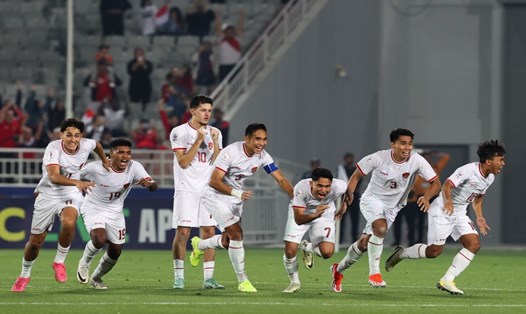 U23 Indonesia tranh vé dự Olympic 2024 với U23 Iraq. Ảnh: PSSI