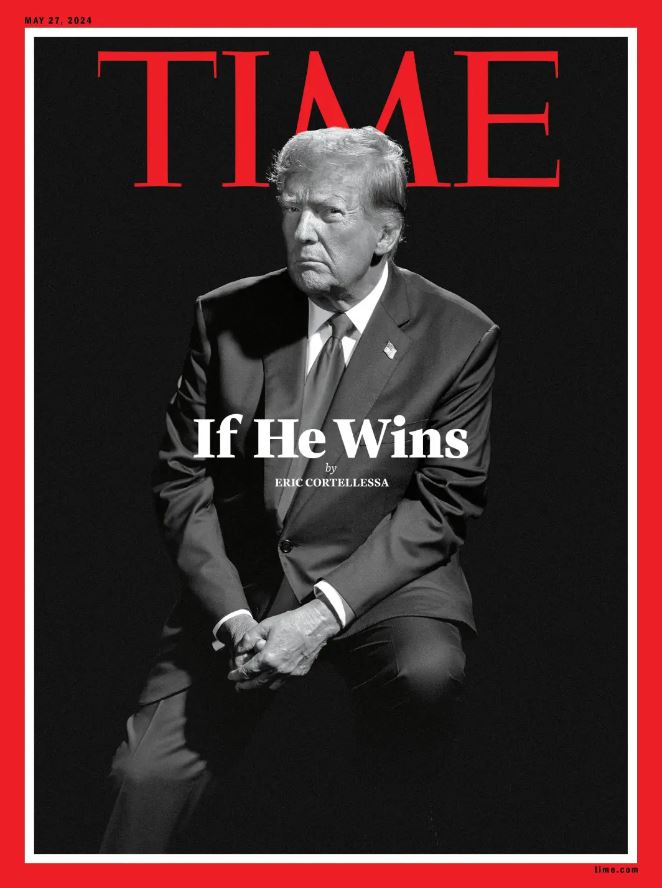 Ông Donald Trump trên bìa tạp chí Time. Ảnh chụp màn hình