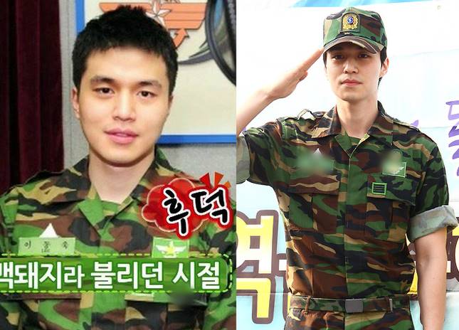 Lee Dong Wook từng tăng 16kg trong quân ngũ. Ảnh: Naver