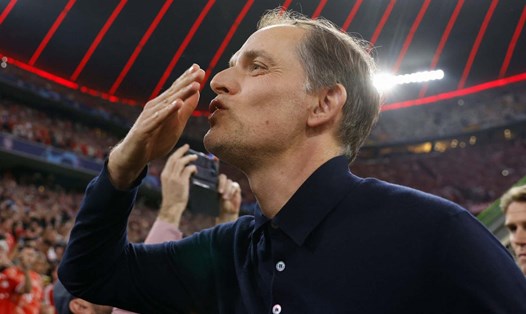 Thomas Tuchel vẫn cho thấy sự nghiêm túc với Bayern Munich dù đã thông báo ra đi vào cuối mùa.  Ảnh:  AFP