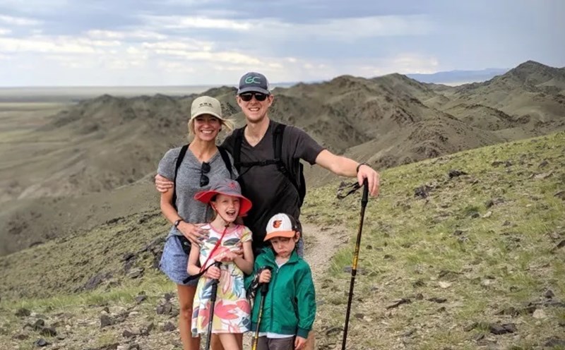 Gia đình Sullivans trong chuyến du lịch khám phá kéo dài một năm. Ảnh: Instagram nhân vật.