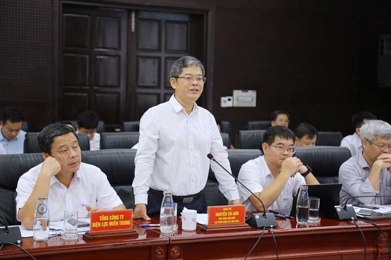 Phó Tổng giám đốc EVN Nguyễn Tài Anh phát biểu