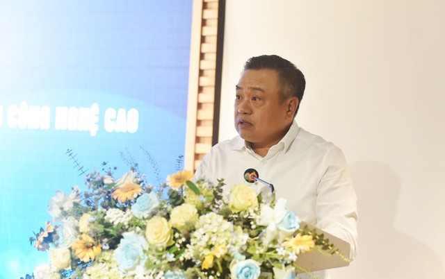 Chủ tịch UBND TP Hà Nội Trần Sỹ Thanh phát biểu khai mạc. Ảnh: VGP