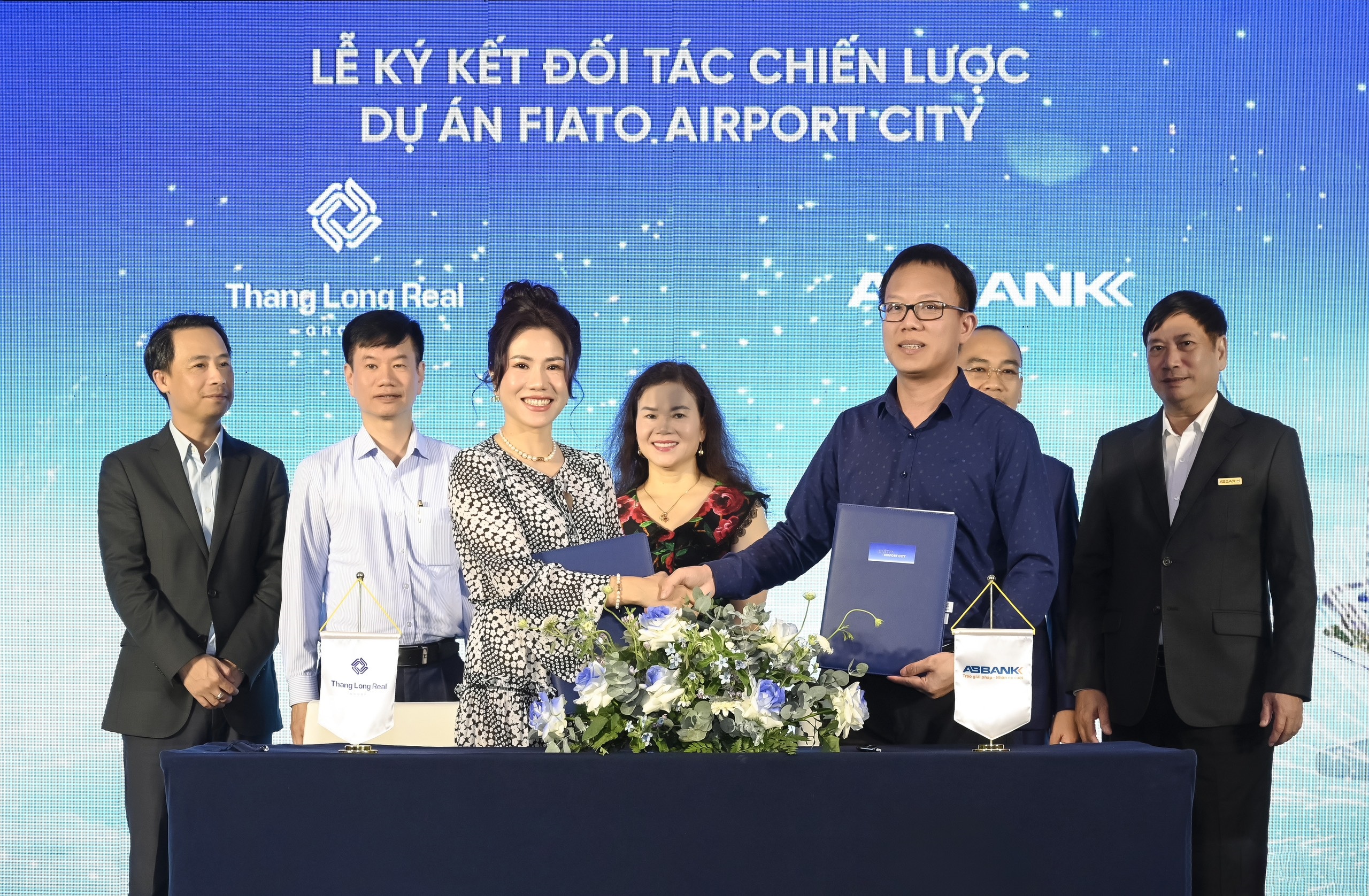 ABBANK và Thang Long Real Group cam kết hợp tác trong quá trình triển khai dự án Fiato Airpot City và sẵn sàng đồng hành trong hoạt động kinh doanh của cả hai bên.