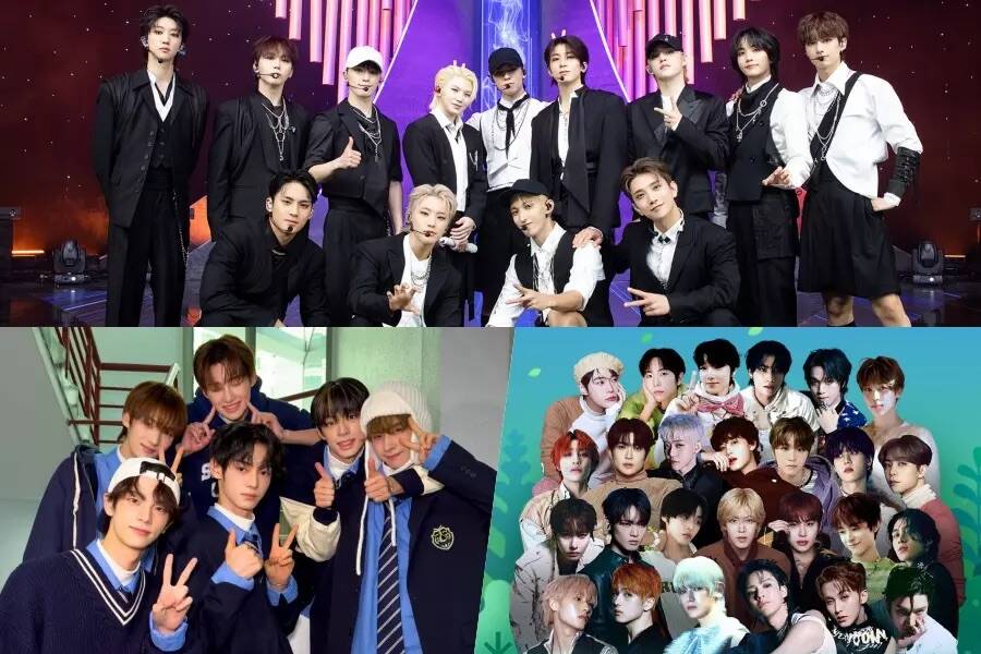 Seventeen, TWS và NCT. Ảnh: Naver