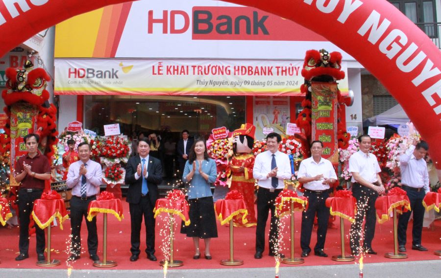 HDBank chính thức đưa vào hoạt động HDBank Thủy Nguyên, Hải Phòng. Ảnh: HDBank 