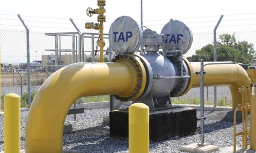 Trạm khí đốt của đường ống TAP tại Nea Mesimvria, Hy Lạp, tháng 6.2023. Ảnh: TAP AG