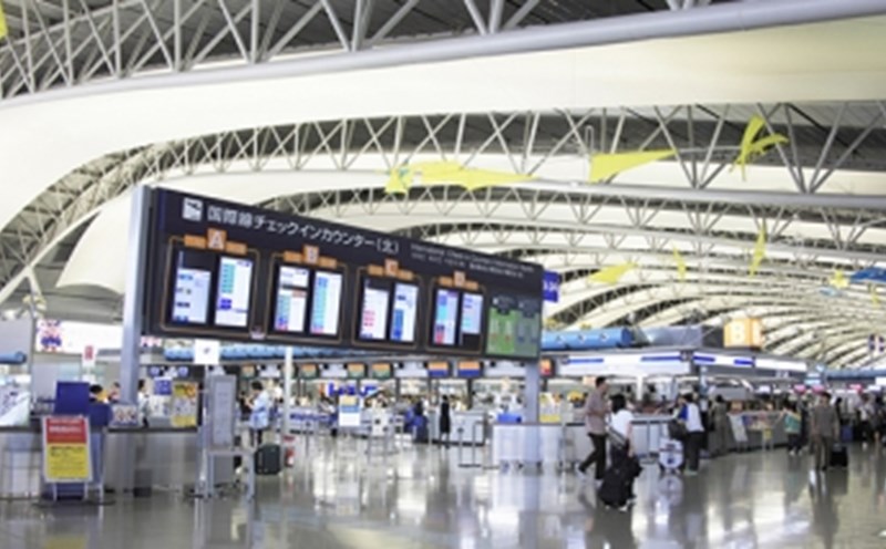 Sân bay quốc tế Kansai nằm trong top 5 sân bay lớn nhất của Nhật Bản. Ảnh: KIX