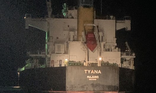 Tàu Tyana neo đậu trong khu vực gần mũi Vũng Tàu. Ảnh: Trung tâm 3