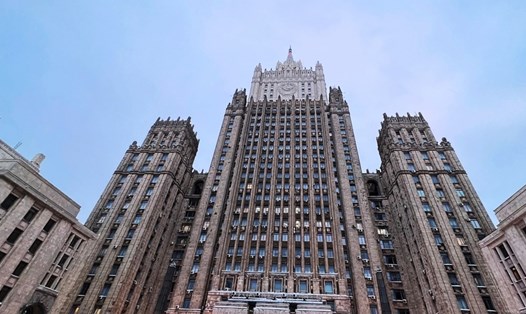 Trụ sở Bộ Ngoại giao Nga ở Thủ đô Mátxcơva. Ảnh: Sputnik
