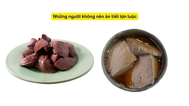 Những người không nên ăn tiết lợn luộc