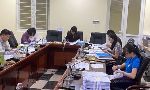 Các chuyên gia tham dự Hội đồng chấm điểm Chương trình "Doanh nghiệp tiêu biểu vì người lao động"2024. Ảnh: BLĐ
