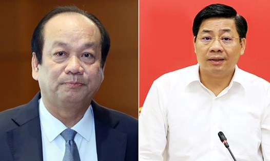  Ông Mai Tiến Dũng (bên trái) và ông Dương Văn Thái bị khai trừ khỏi Đảng. Ảnh: VGP
