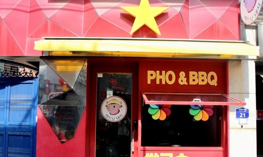 Nhà hàng Việt ở phố Quy Nhơn, Itaewon (Hàn Quốc). Ảnh: Maekyeong