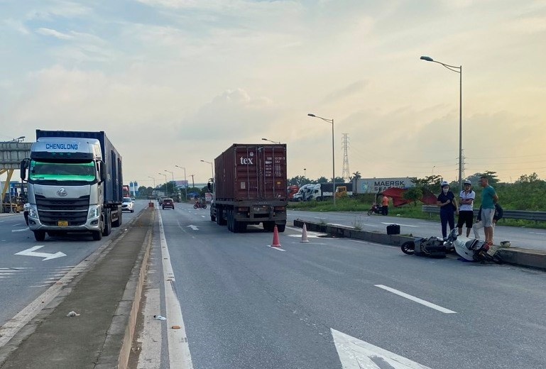 Hiện trường tai nạn giao thông. Ảnh: Công an Hải Phòng