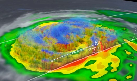 Calvin là cơn bão lớn đầu tiên ở đông Thái Bình Dương năm 2023, xuất hiện vào giữa tháng 7. Ảnh: NASA