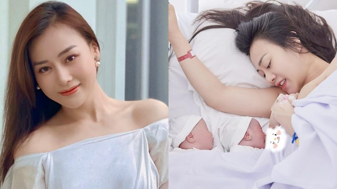 “Quỳnh Búp Bê” Phương Oanh, Shark Bình chào đón cặp sinh đôi một trai một gái