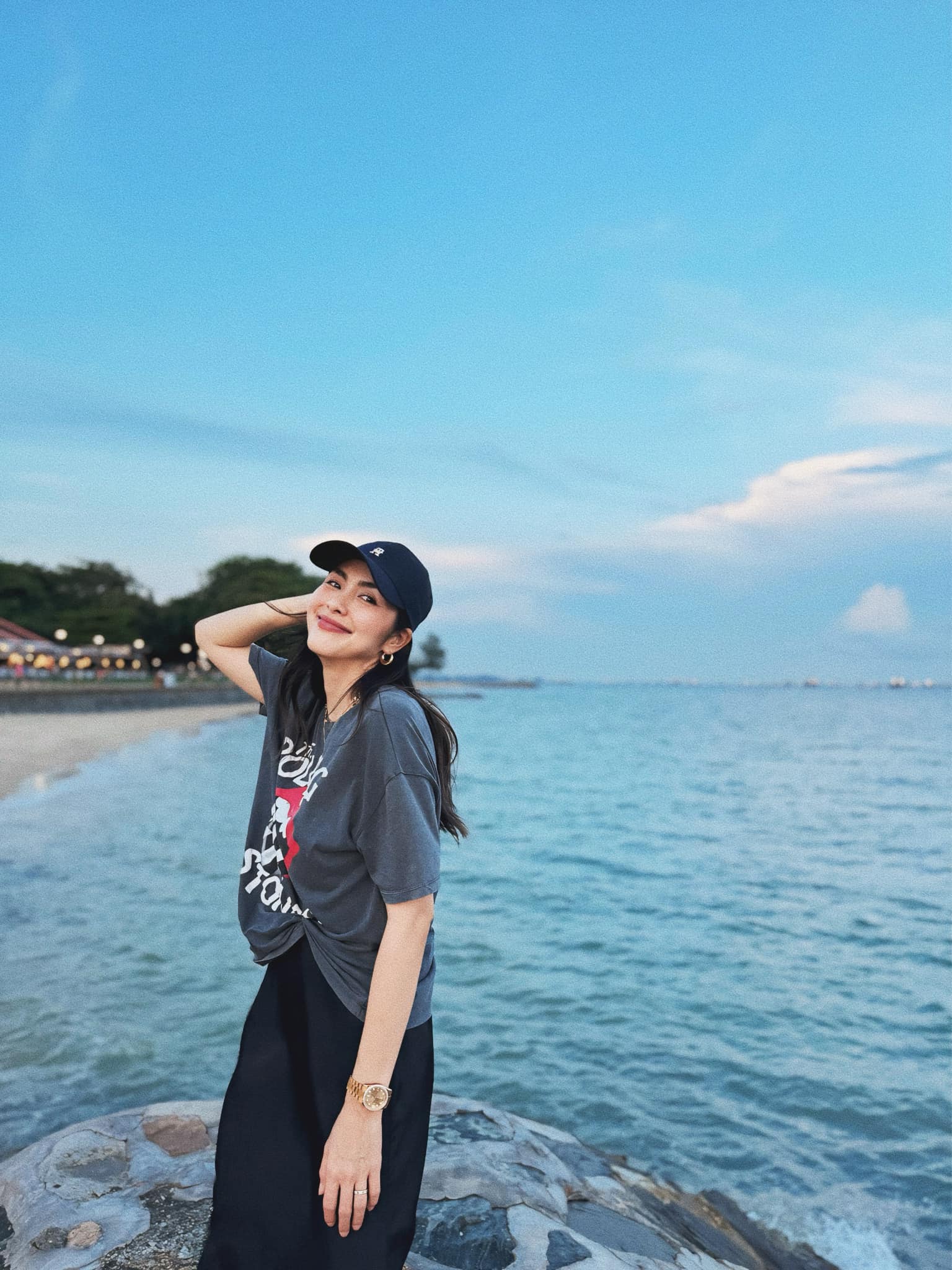 Tăng Thanh Hà khoe ảnh du lịch Singapore. Ảnh: Instagram nhân vật