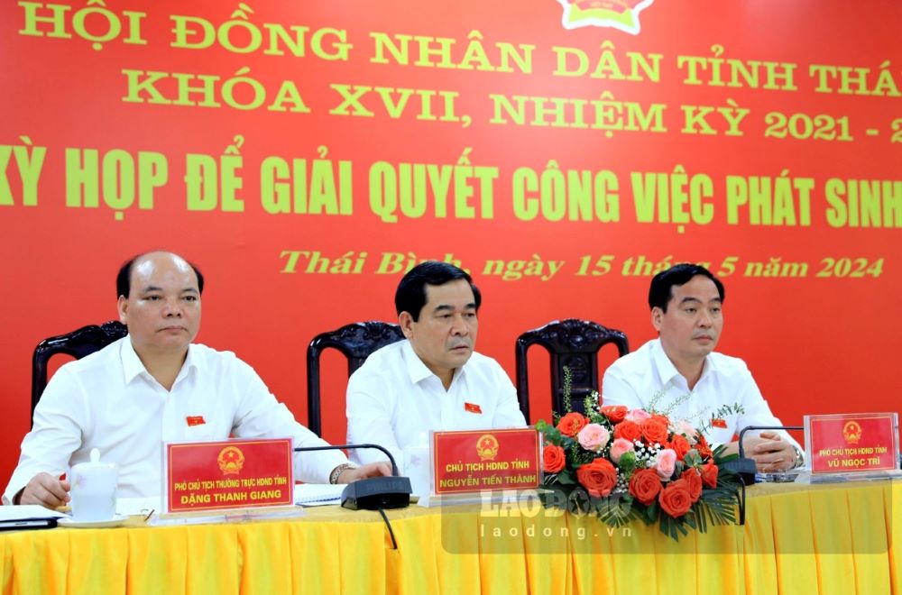 Thường trực HĐND tỉnh Thái Bình