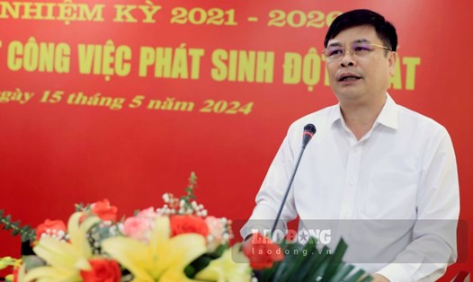 Tân Phó Chủ tịch UBND tỉnh Thái Bình Phạm Văn Nghiêm. Ảnh: Nam Hồng