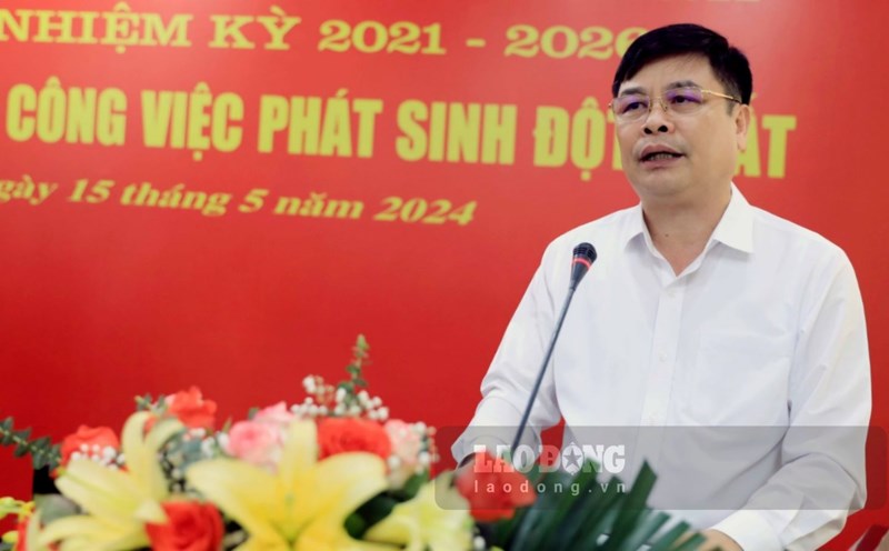 Tân Phó Chủ tịch UBND tỉnh Thái Bình Phạm Văn Nghiêm. Ảnh: Nam Hồng