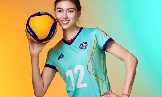 Miao Yiwen sở hữu nhan sắc nổi bật tại câu lạc bộ Tứ Xuyên. Ảnh: Women Volleyball
