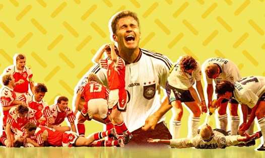 Đan Mạch và Đức là 2 đội giành chức vô địch EURO trong những năm 1990. Ảnh: Opta Analyst