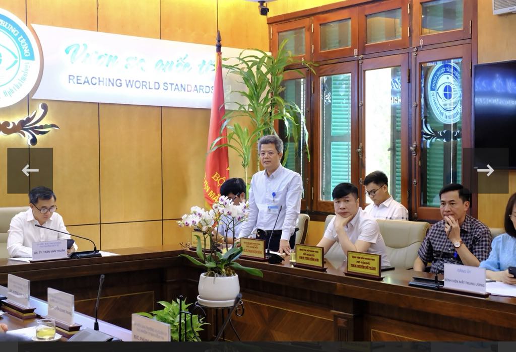 PGS.TS Phạm Ngọc Đông - Phó Giám đốc Phụ trách, Quản lý điều hành Bệnh viện Mắt Trung ương từ ngày 15.5. Ảnh: Hoàng Long