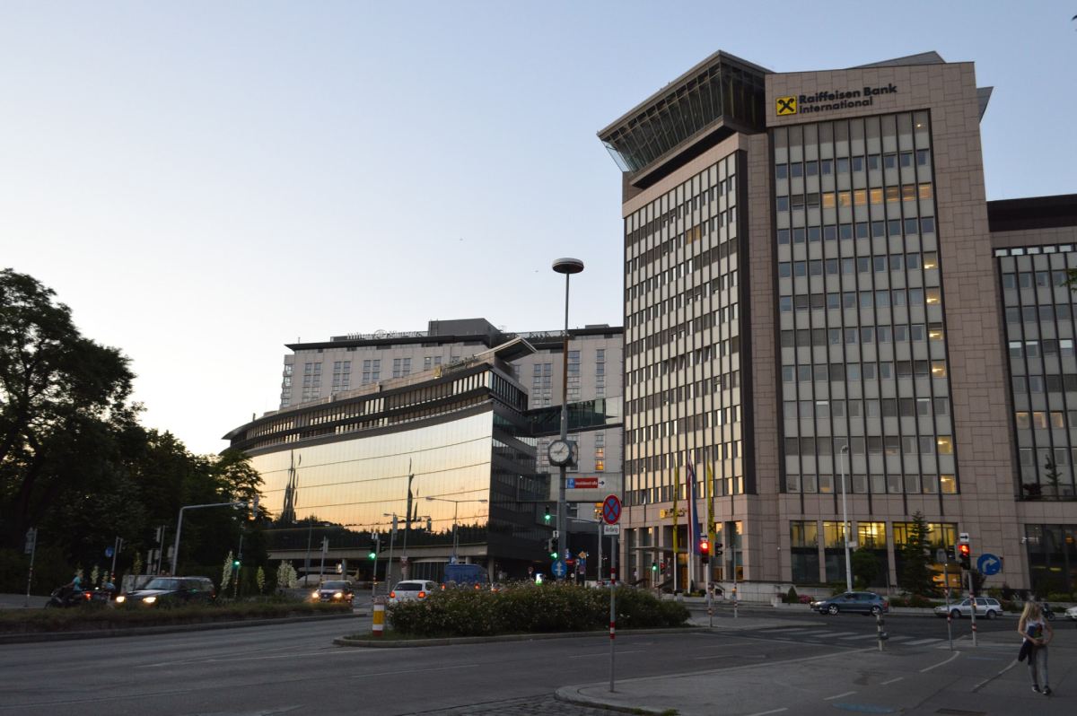 Ngân hàng Quốc tế Raiffeisen ở thủ đô Vienna, Áo. Ảnh: RBI
