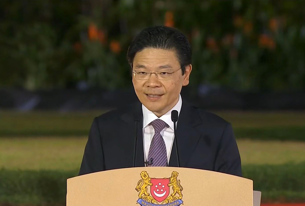 Thủ tướng Singapore Lawrence Wong tối 15.5. Ảnh chụp màn hình Straits Times