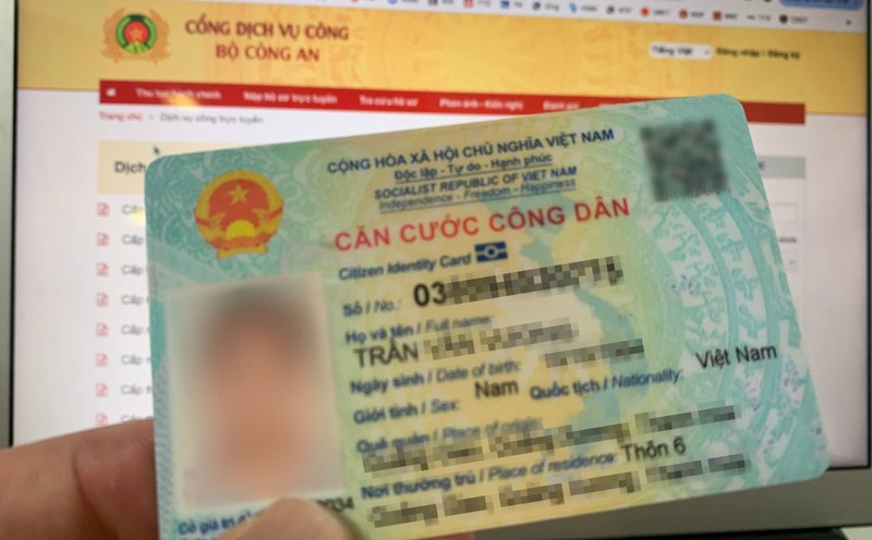 Thẻ Căn cước công dân. Ảnh: L.D.O