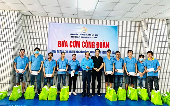 Công đoàn cơ sở Công ty TNHH Kuo Yuen Tây Ninh tổ chức bữa cơm Công đoàn