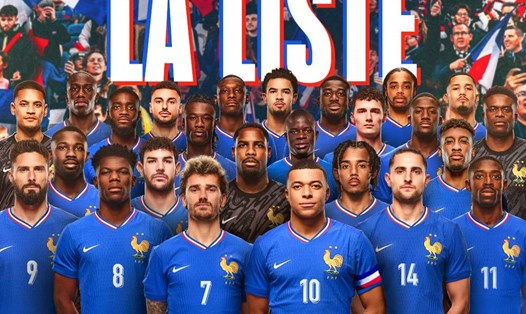 Các đội tuyển bắt đầu công bố đội hình dự EURO 2024. Ảnh: LĐBĐ Pháp