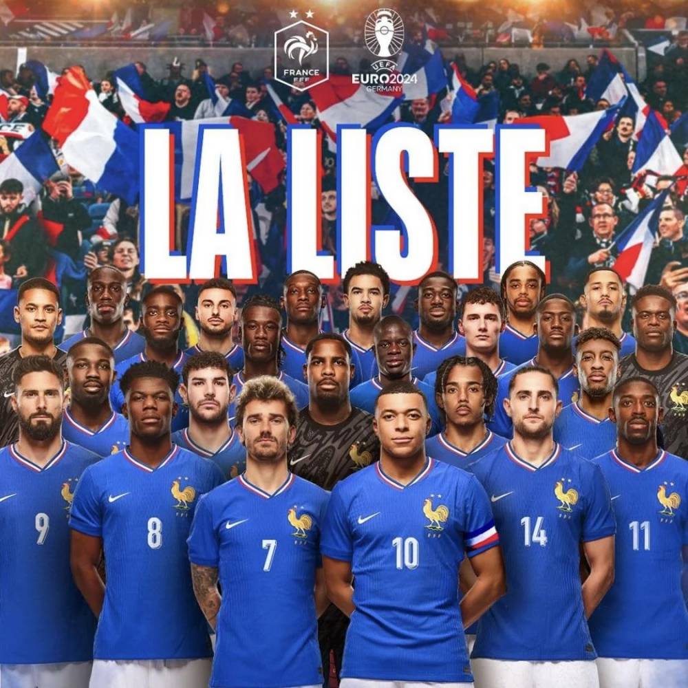 Đội tuyển Pháp mới đăng ký danh sách sơ bộ 25 cầu thủ. Ảnh: FFF