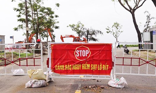 Cảnh báo lũ quét, sạt lở, sụt lún đất ở Đà Nẵng do mưa lũ hoặc dòng chảy. Ảnh: Nguyễn Linh
