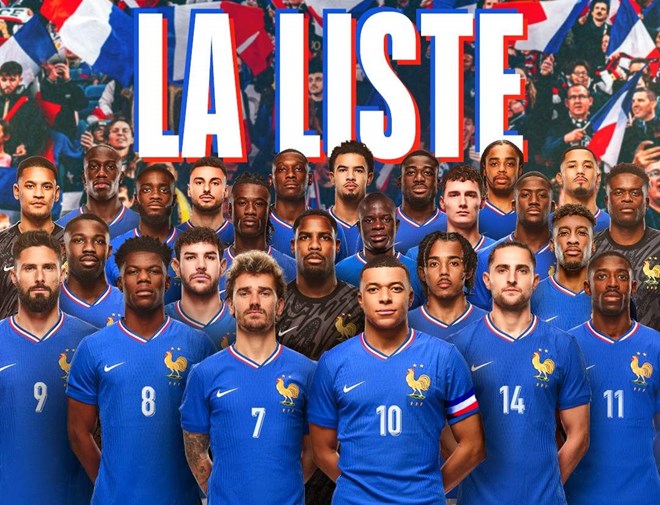 Đội tuyển Pháp mang đến EURO 2024 một dàn hào thủ chất lượng.  Ảnh: LĐBĐ Pháp