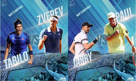 Trong số 4 tay vợt nam vào bán kết Rome Masters 2024, chỉ có Alexander Zverev trong Top 10 hạt giống. Ảnh: Internazionali BNL d'Italia