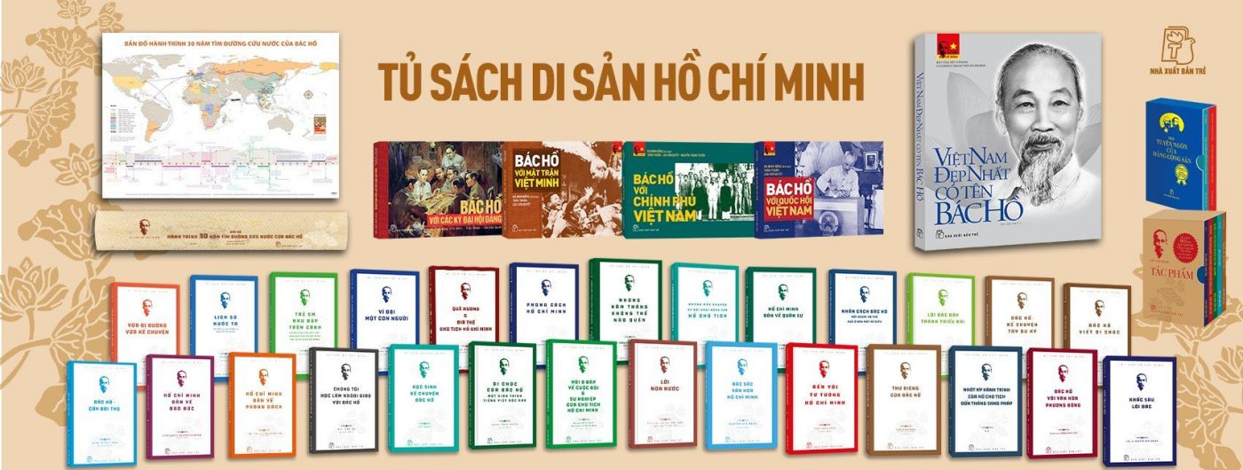 Tủ sách Di sản Hồ Chí Minh do NXB Trẻ thực hiện đến nay đã được 25 năm. Ảnh: Nhà xuất bản
