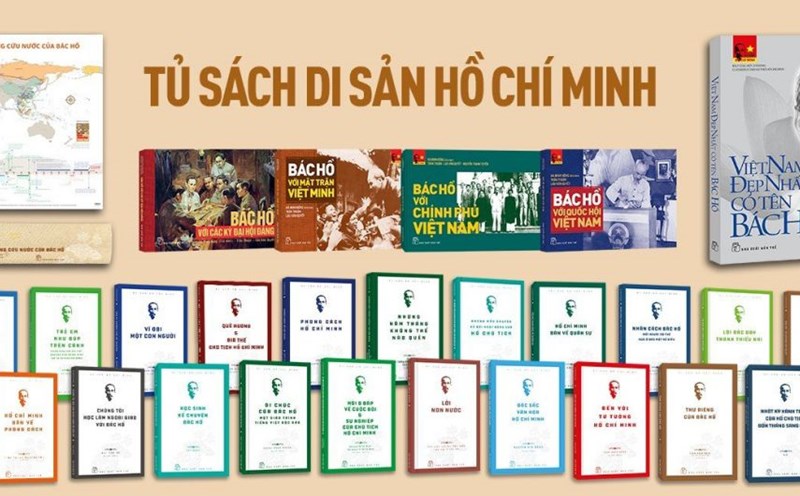 Tủ sách Di sản Hồ Chí Minh do NXB Trẻ thực hiện đến nay đã được 25 năm. Ảnh: Nhà xuất bản